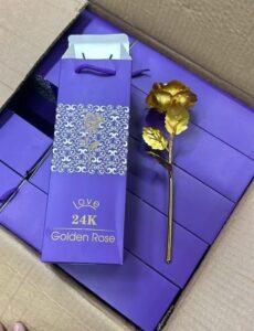 Valentine’s Day Gold Plated Rose for Corporate Gifting