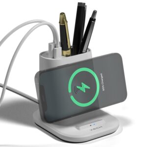 3in1 Wireless Charging Pad Stationery Holder Wireless Charging Smartphones for corporate gifting